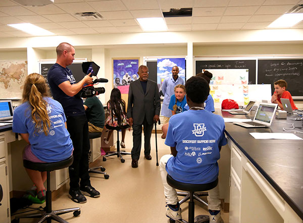 Dr. Henry Louis Skip Gates Jr Visits the Seedlings campers on the final day of camp.