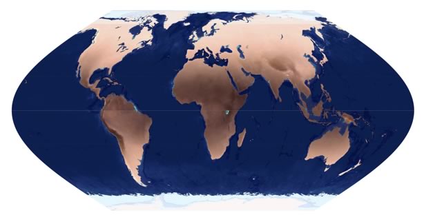 Distribution map of skin color across the globe.